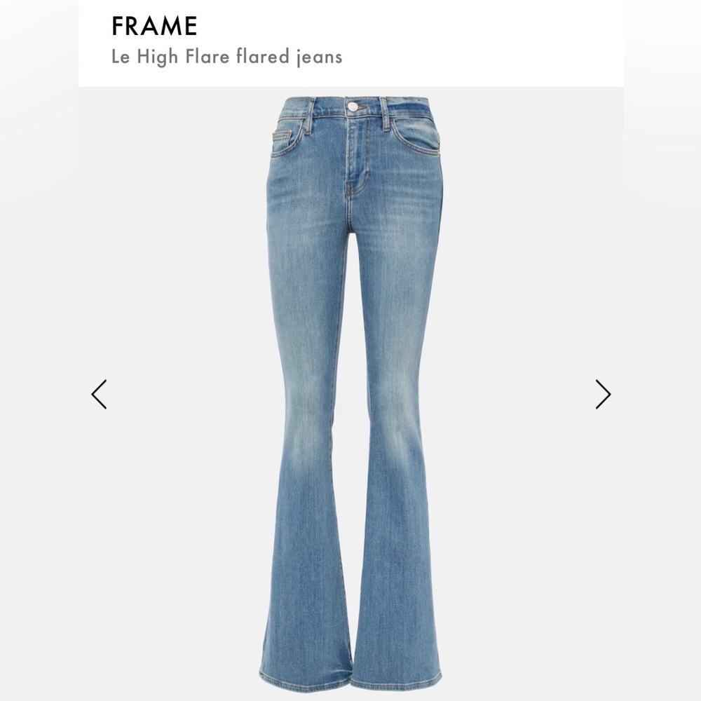 Frame Le High Flare size 27 jeans in color Republic never worn